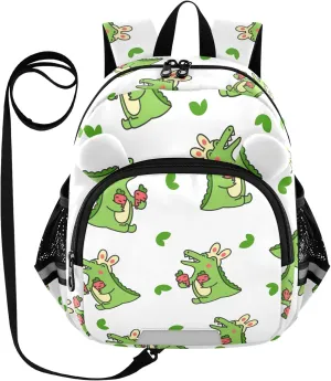 Cute Crocodile Green Little Kid Toddler Backpack Baby Boys Girls Kindergarten Pre School Bags Cute Cartoon Backpacks for children