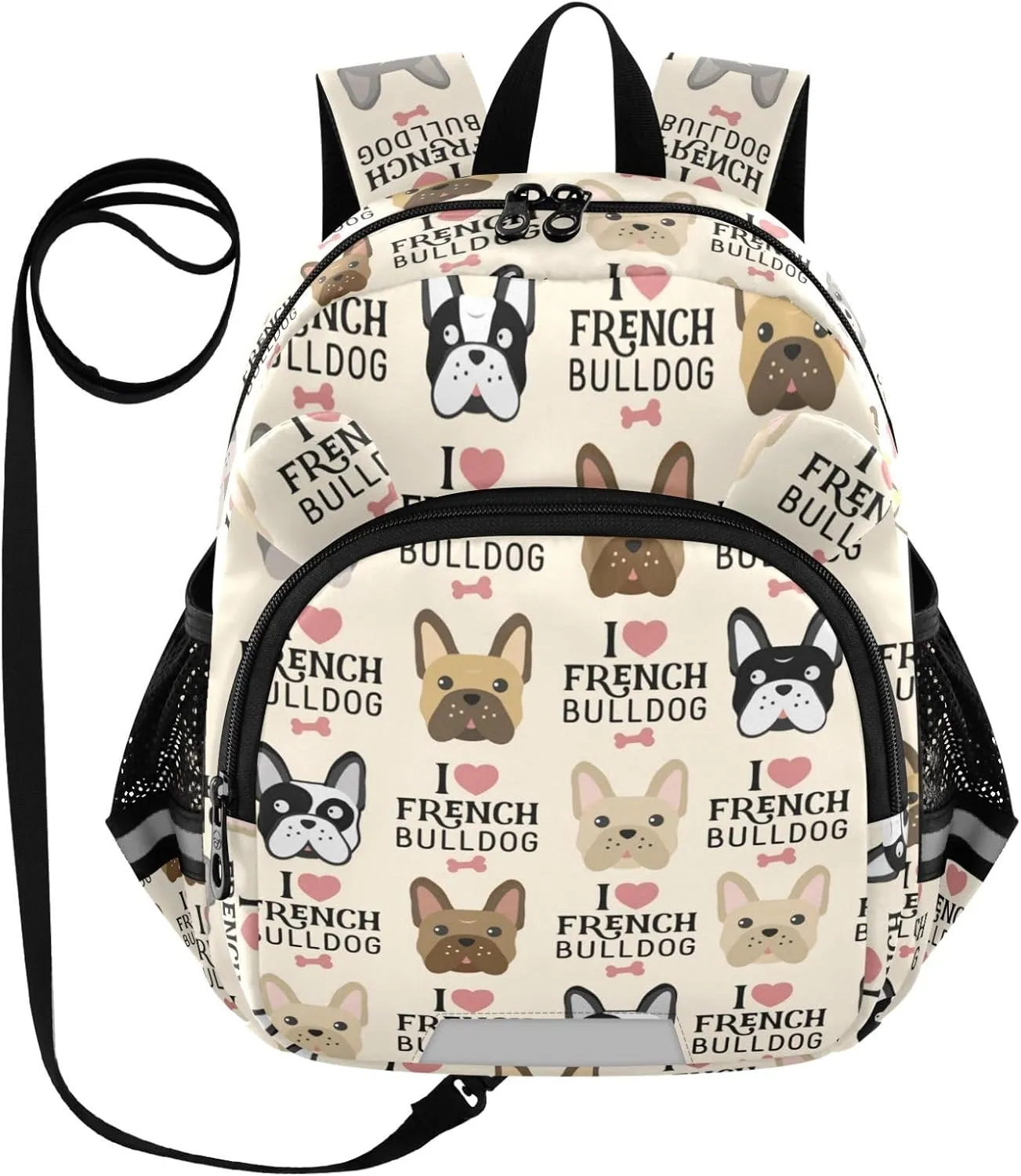 Cute French Bulldog Little Kid Toddler Backpack Baby Boys Girls Kindergarten Pre School Bags Cute Cartoon Backpacks for children
