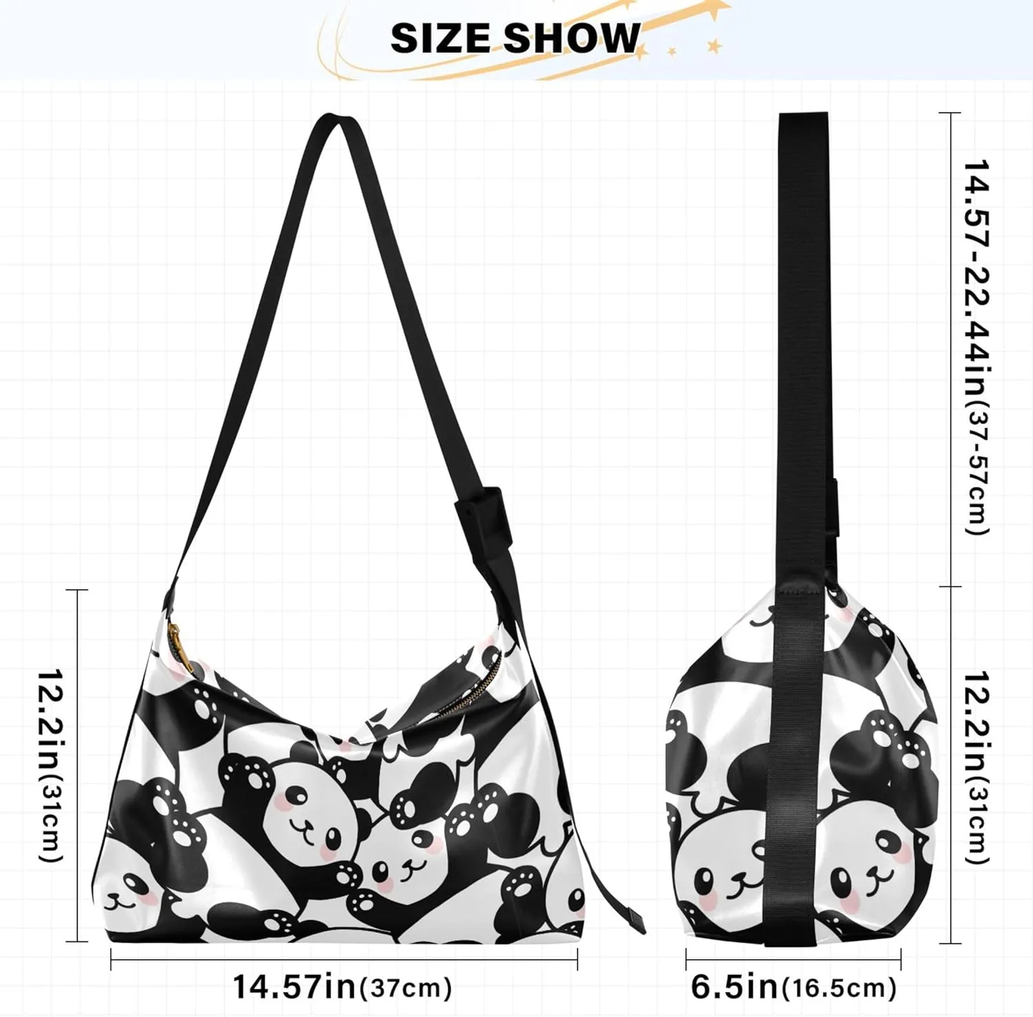 Cute Great White Shark Soft Leather Handbags Hobo Women's Large Purse Design Animal Print Shoulder Purse Bag