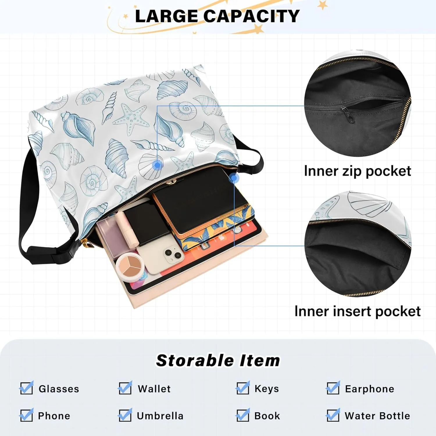 Cute Panda Bear Black White Women PU Leather Hobo Bag Large Womens Purse Colorful Animal Print Shoulder Bag Purse
