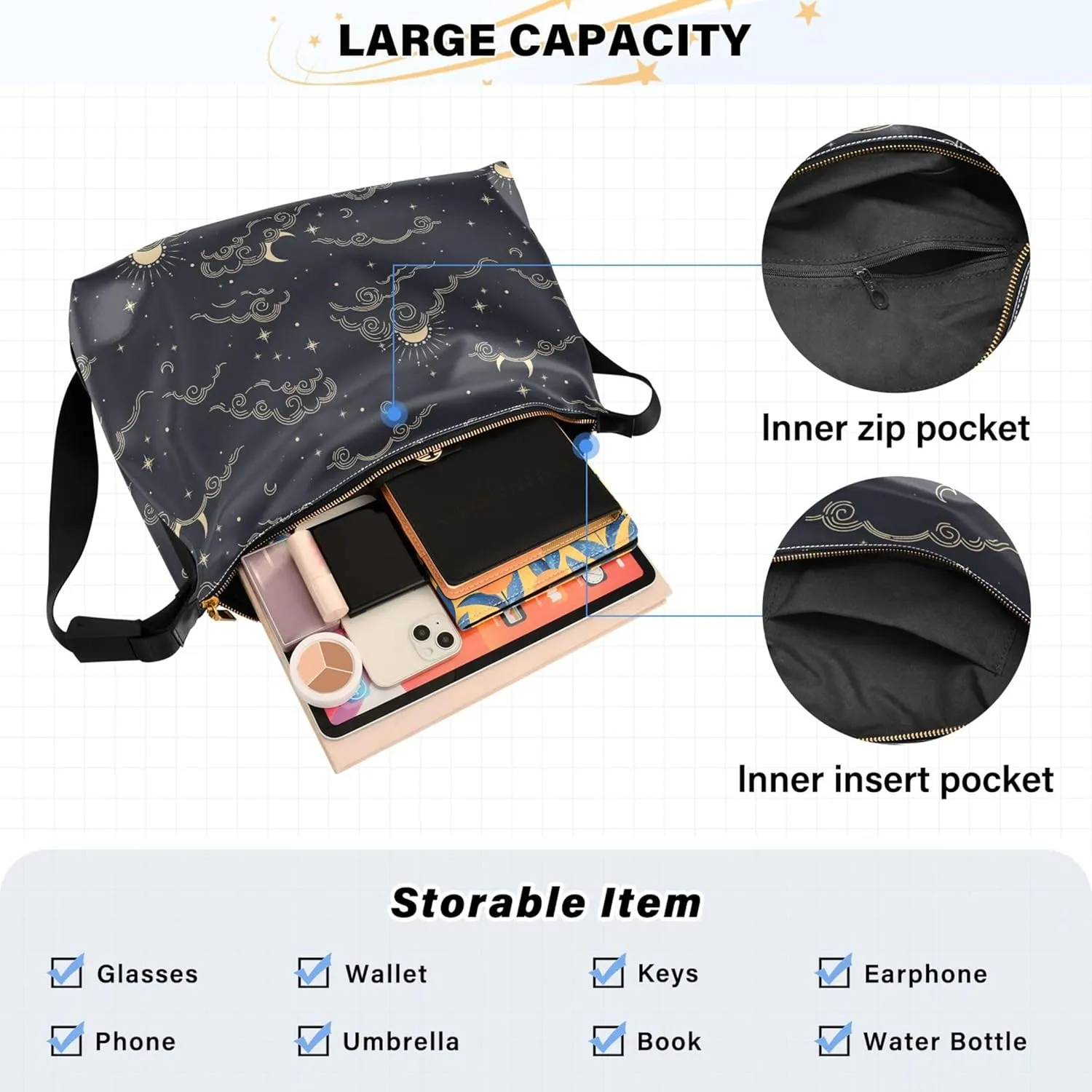 Cute Panda Bear Black White Women PU Leather Hobo Bag Large Womens Purse Colorful Animal Print Shoulder Bag Purse