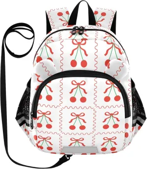 Cute Red Cherry Berry Little Kid Toddler Backpack Baby Boys Girls Kindergarten Pre School Bags Cute Cartoon Backpacks for children