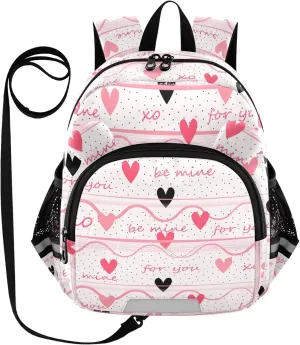 Cute Red Color Love Little Kid Toddler Backpack Baby Boys Girls Kindergarten Pre School Bags Cute Cartoon Backpacks for children