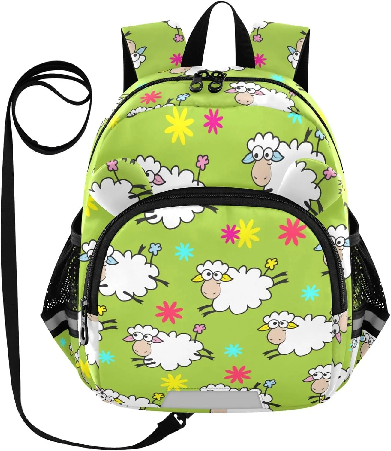Cute Sheep Beautiful Green Little Kid Toddler Backpack Baby Boys Girls Kindergarten Pre School Bags Cute Cartoon Backpacks for children