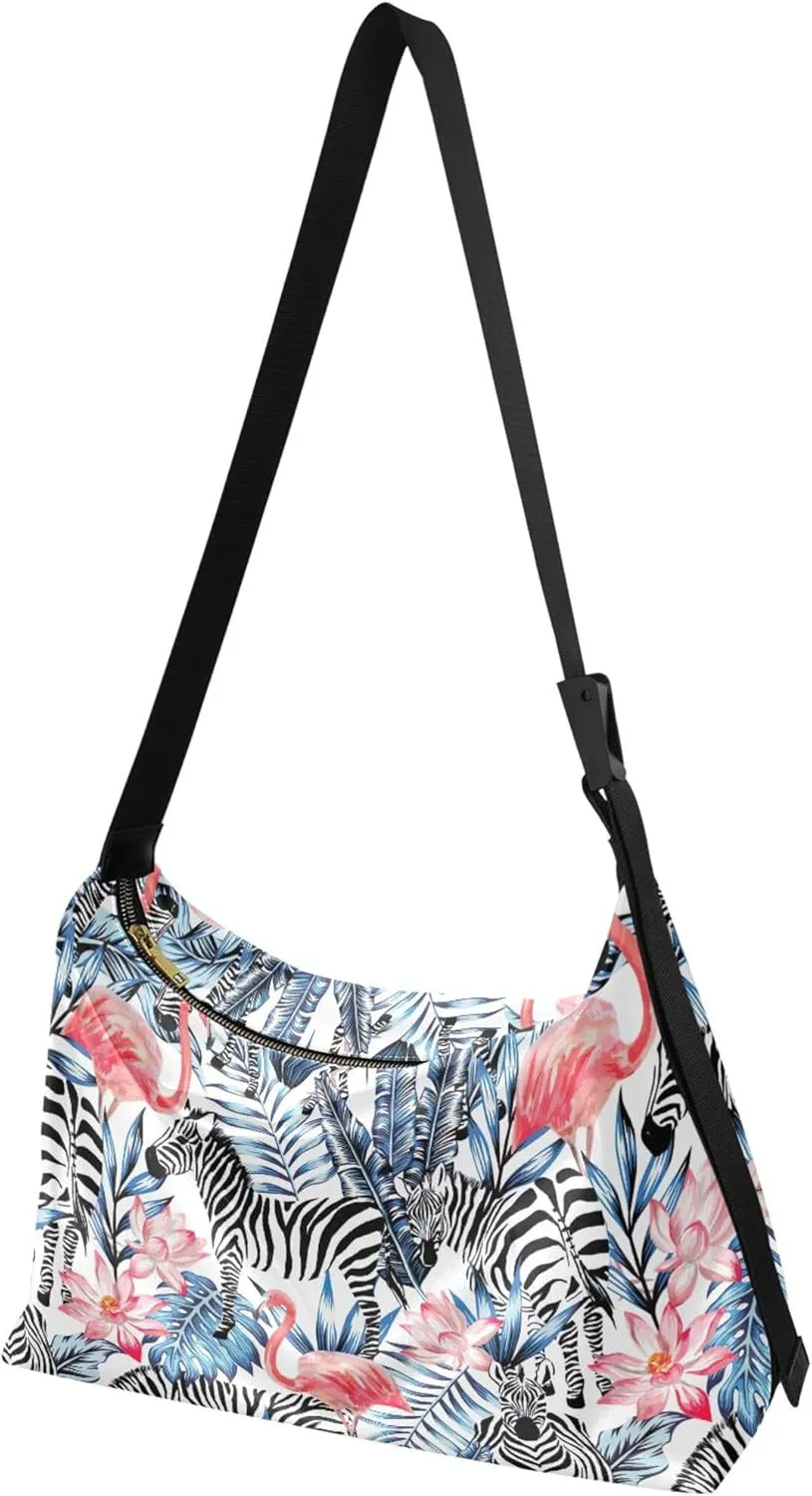 Cute Sloth Hanging Beige Soft Leather Handbags Hobo Large Womens Purse Design Animal Print Crossbody Hobo Purse