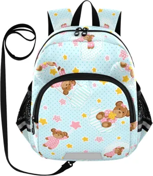 Cute Tbears in Pink Little Kid Toddler Backpack Baby Boys Girls Kindergarten Pre School Bags Cute Cartoon Backpacks for children