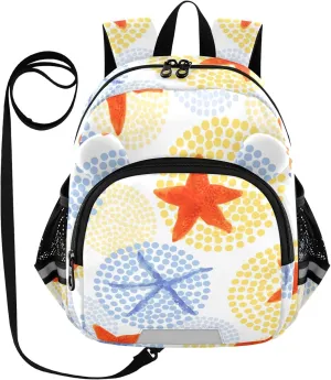 Cute Watercolor Starfish Little Kid Toddler Backpack Baby Boys Girls Kindergarten Pre School Bags Cute Cartoon Backpacks for children
