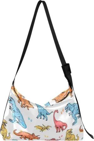 Cute Woodland Animals Christmas Leather Hobo Purses for Women Leather Purse Colorful Animal Print Women Hobo Purse