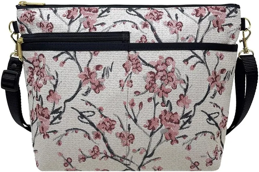 Danny K. Women's Tapestry Bag Shoulder Handbag, Large Zipper Purse Handmade in the USA
