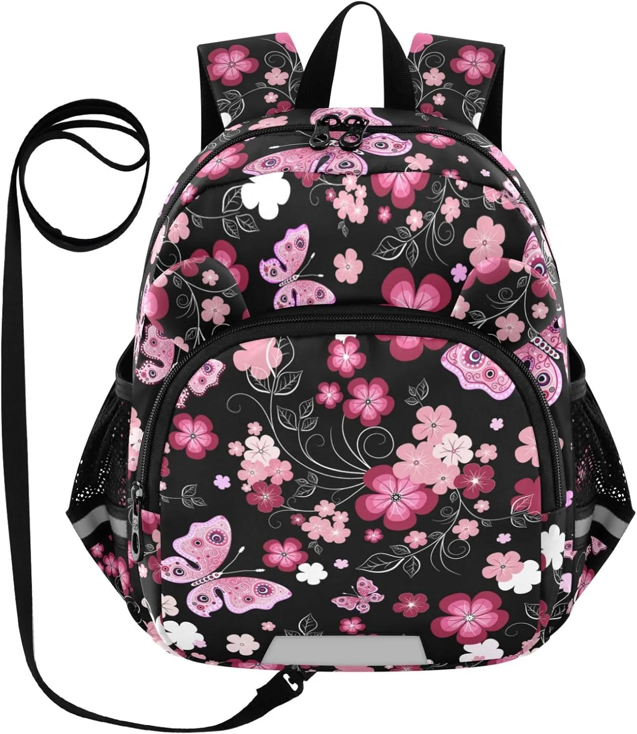 Dark Seamless Floral Little Kid Toddler Backpack Baby Boys Girls Kindergarten Pre School Bags Cute Cartoon Backpacks for children