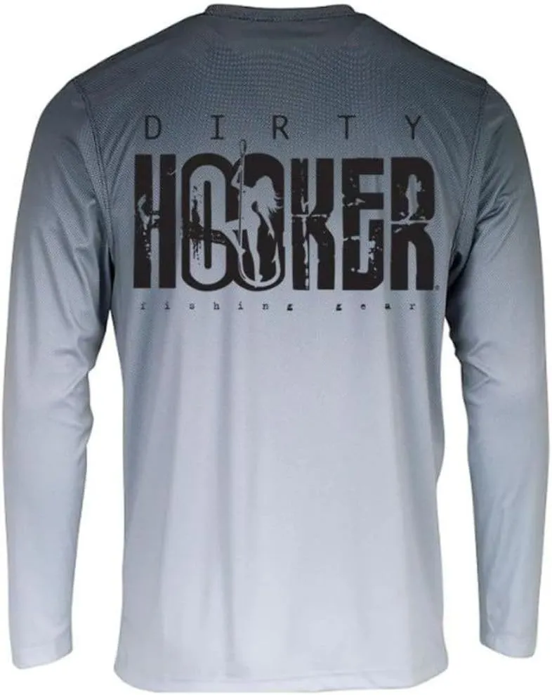 Dirty Hooker Fishing Gear - Dryfit Long Sleeve Fishing Shirt for Men Special Edition - Mens Fishing Shirts Long Sleeve