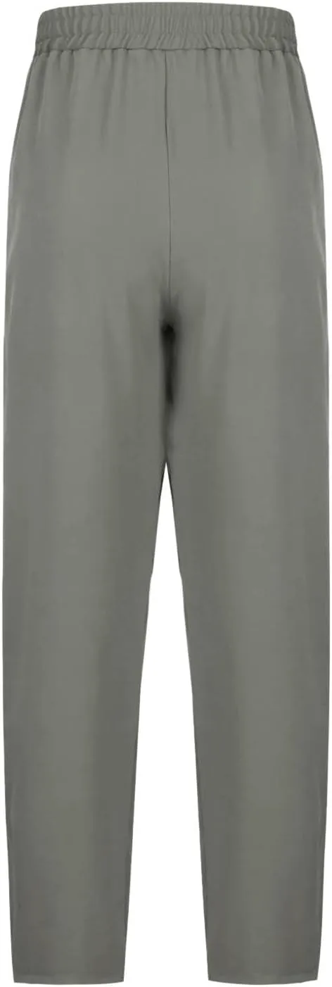 Dressy High Waist Wide Leg for Women Business Work Casual Pants Elegant Loose Fit Solid Straight Leg Trousers