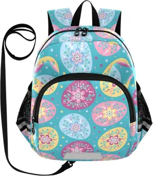 Easter Eggs Vector Blue Little Kid Toddler Backpack Baby Boys Girls Kindergarten Pre School Bags Cute Cartoon Backpacks for children
