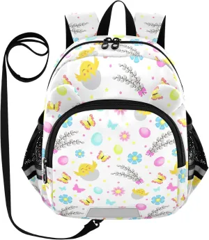 Easter Flowers and Chick Little Kid Toddler Backpack Baby Boys Girls Kindergarten Pre School Bags Cute Cartoon Backpacks for children