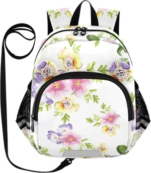 Elegance Flower Print Little Kid Toddler Backpack Baby Boys Girls Kindergarten Pre School Bags Cute Cartoon Backpacks for children