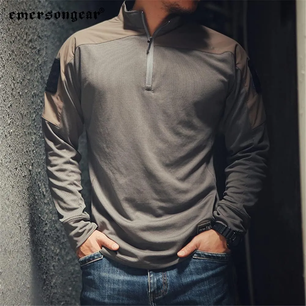 emersongear UMP Frogmen Tactical Airsoft Paintball Hiking Quick Dry Shirts for Men Long Sleeve Gym Training T-Shirt