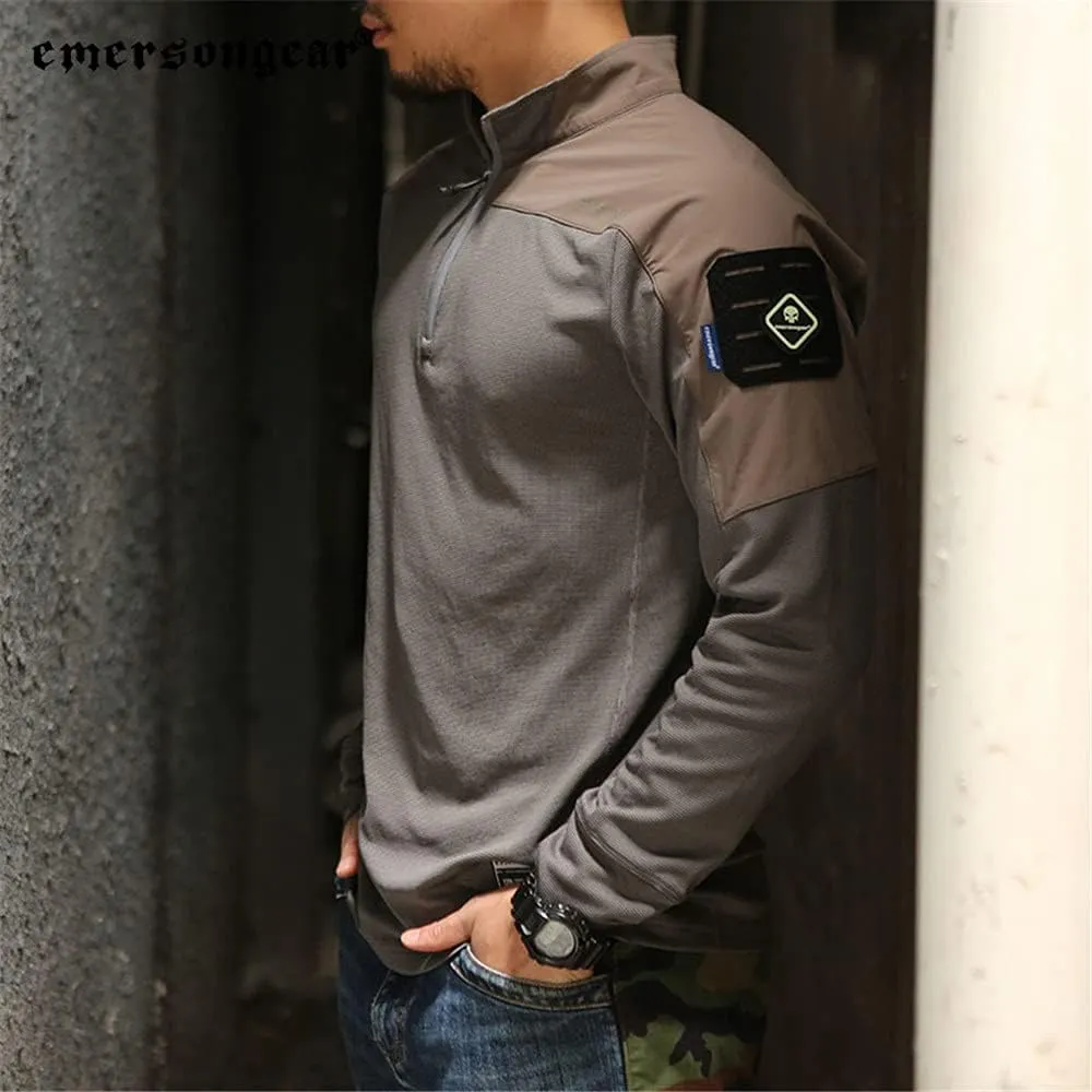 emersongear UMP Frogmen Tactical Airsoft Paintball Hiking Quick Dry Shirts for Men Long Sleeve Gym Training T-Shirt