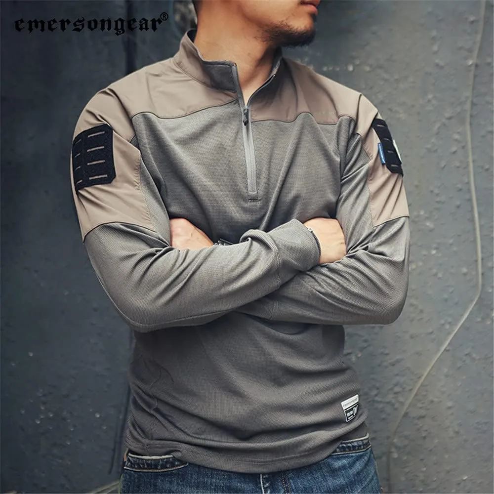 emersongear UMP Frogmen Tactical Airsoft Paintball Hiking Quick Dry Shirts for Men Long Sleeve Gym Training T-Shirt