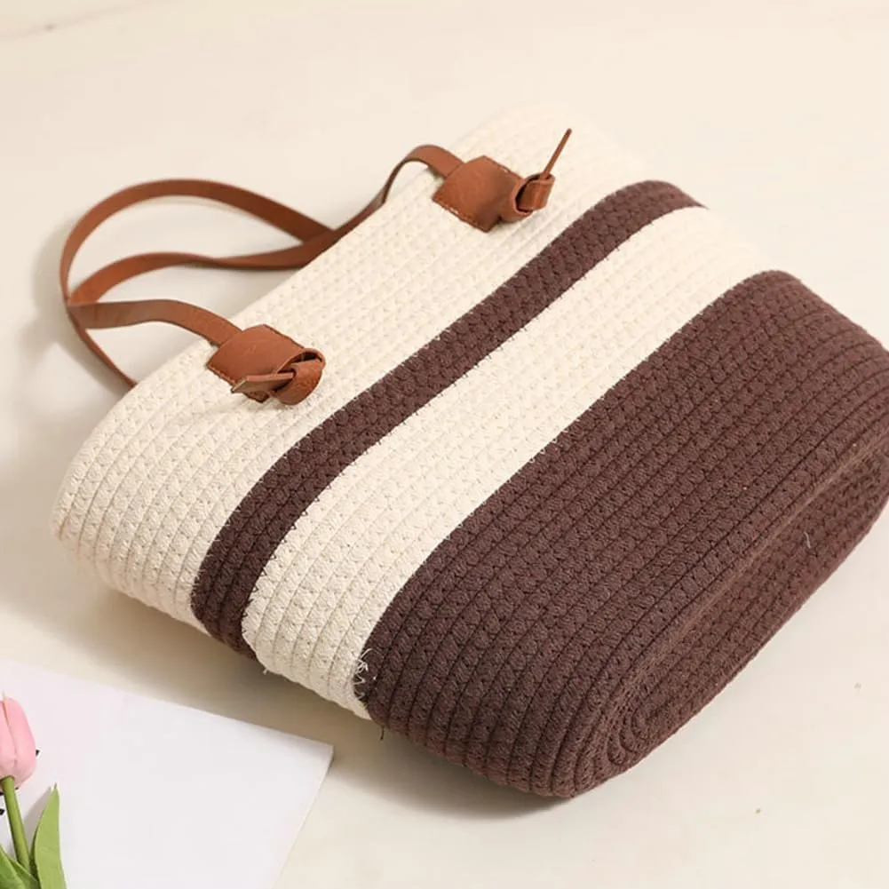 Epsion Summer Tote Bag for Women Chic Beach Shoulder Bag Woven Natural Handbags Hobo Travel Straw Purses 2025