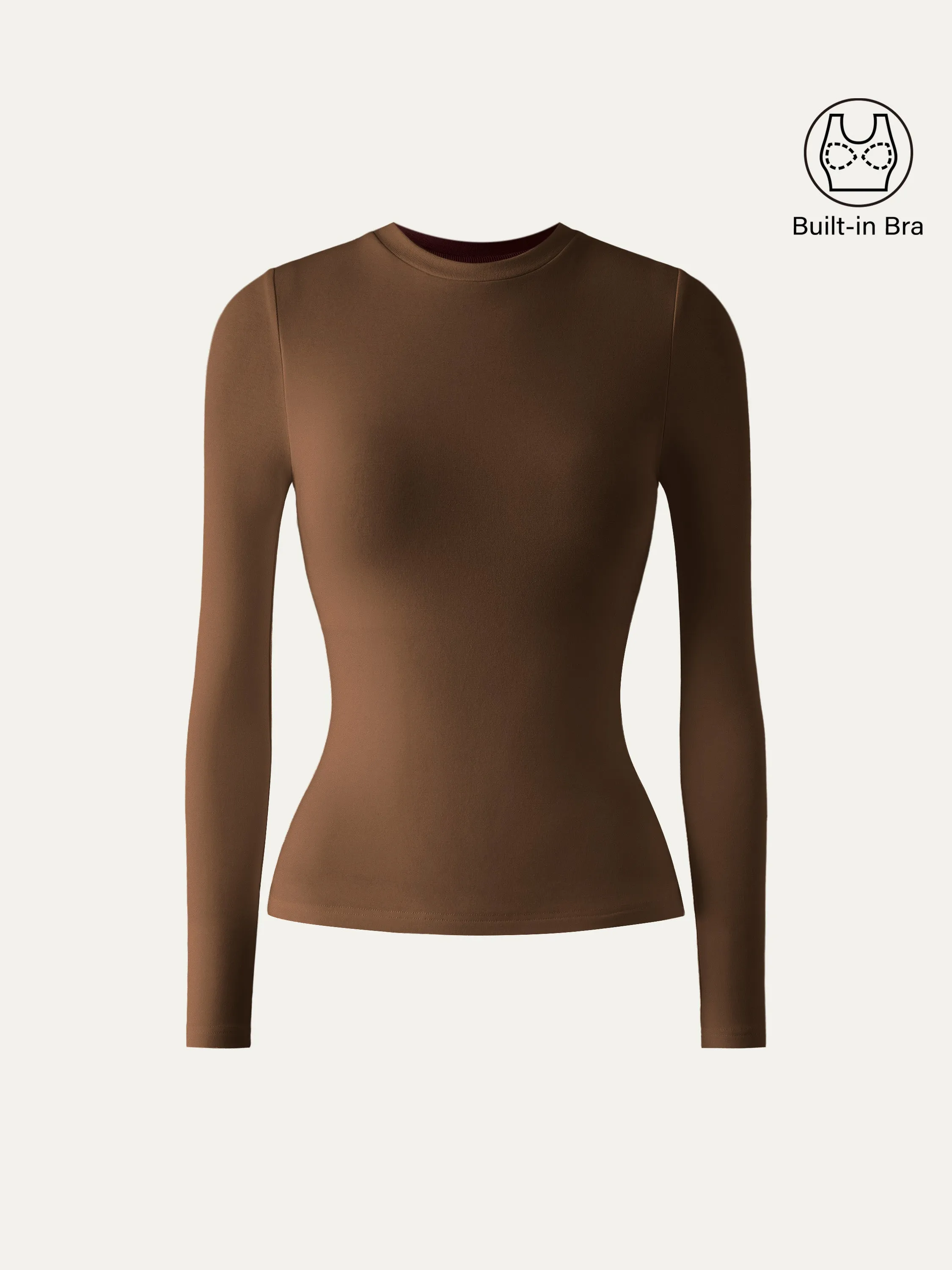 Essential Crew Cinch-The-Waist Brami Top