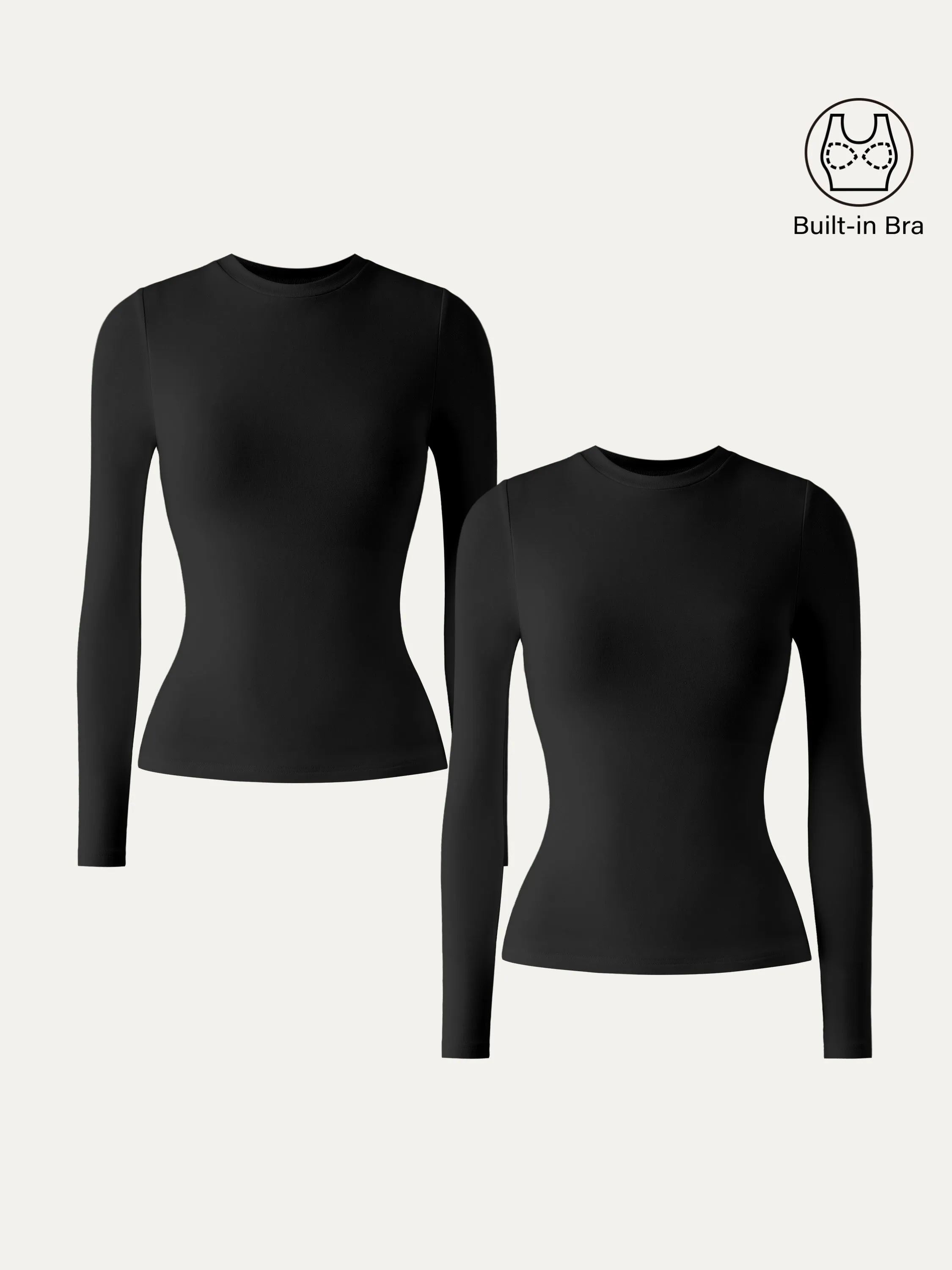 Essential Crew Cinch-The-Waist Brami Top