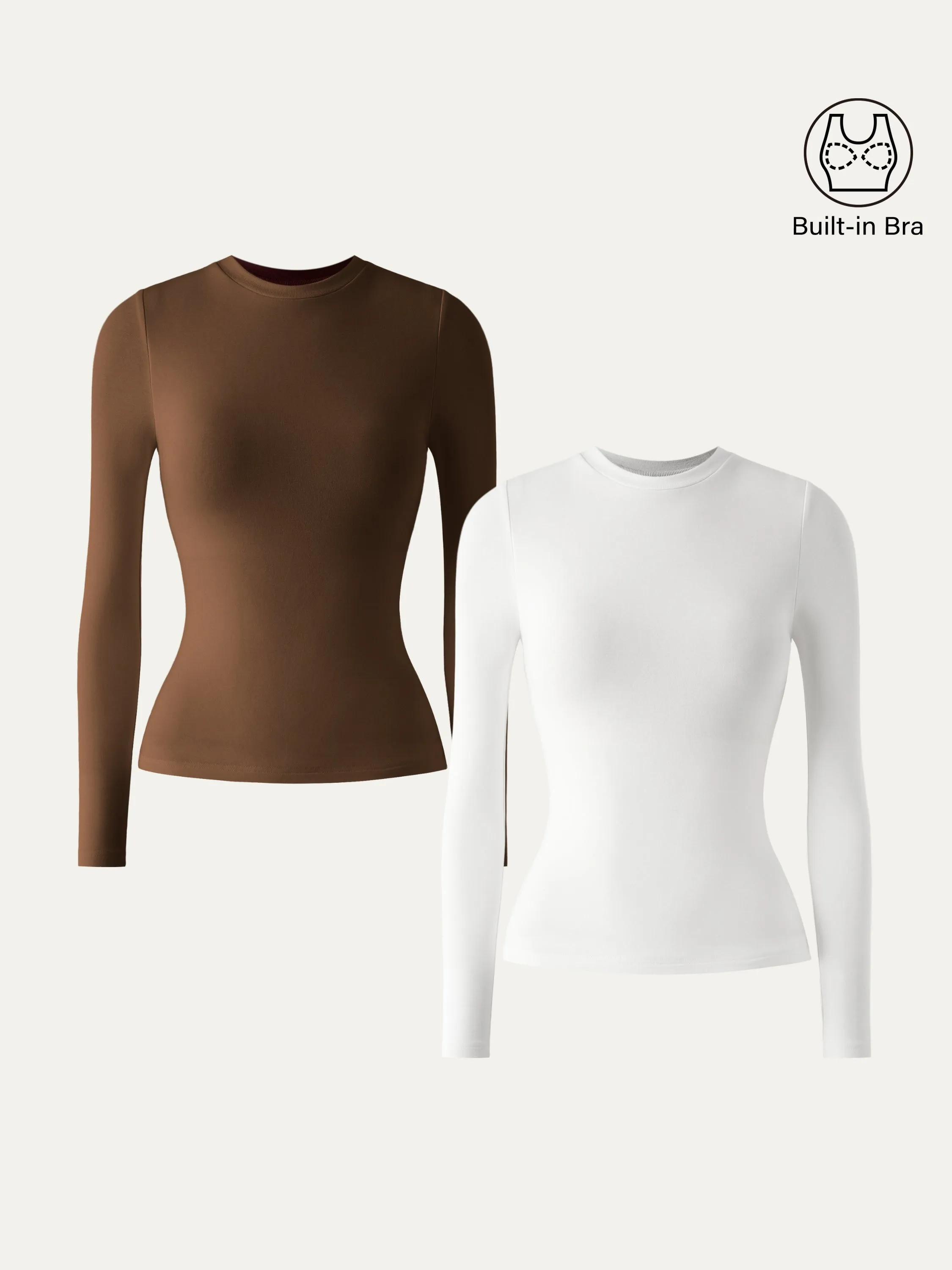 Essential Crew Cinch-The-Waist Brami Top