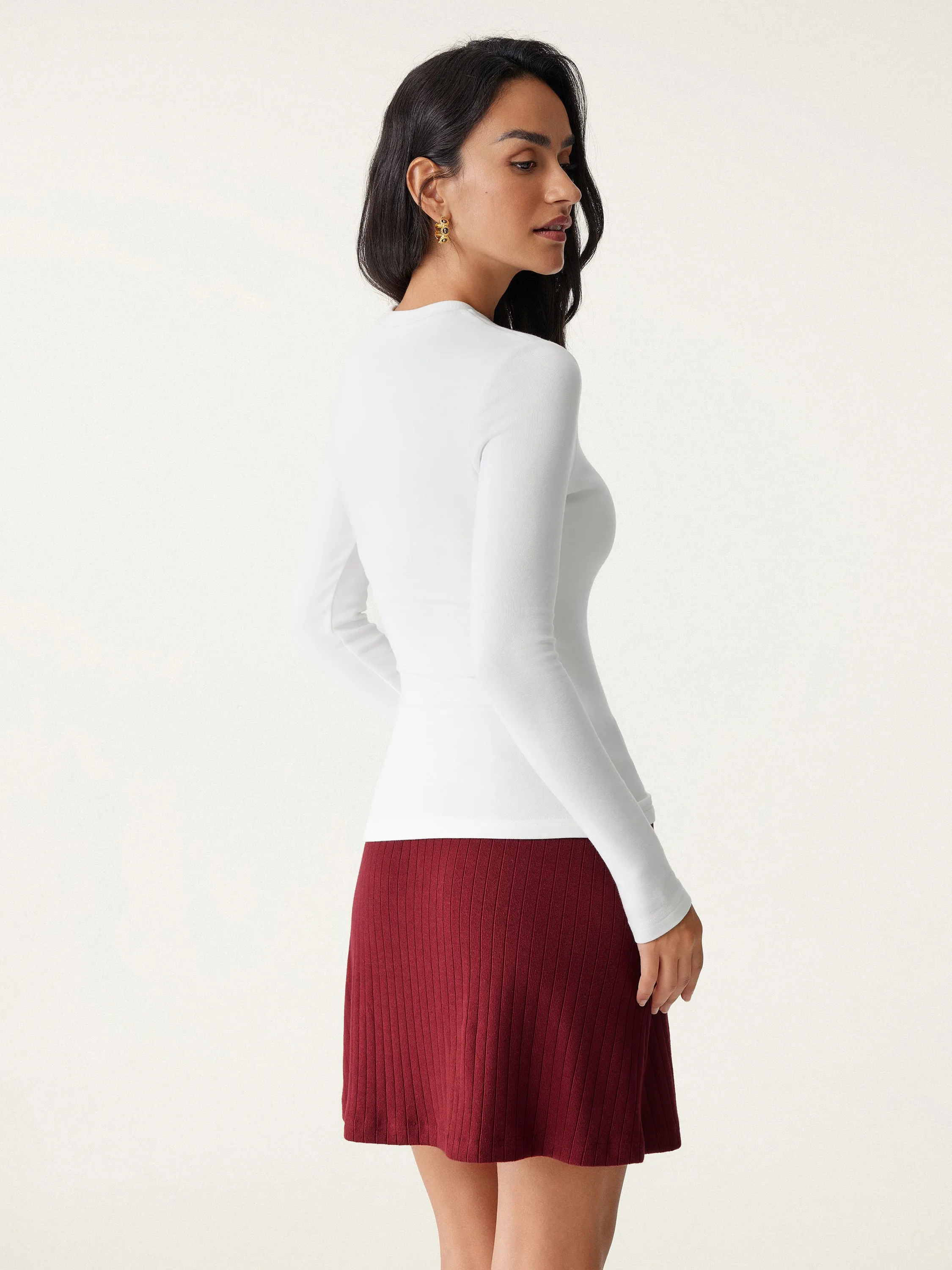 Essential Crew Cinch-The-Waist Brami Top