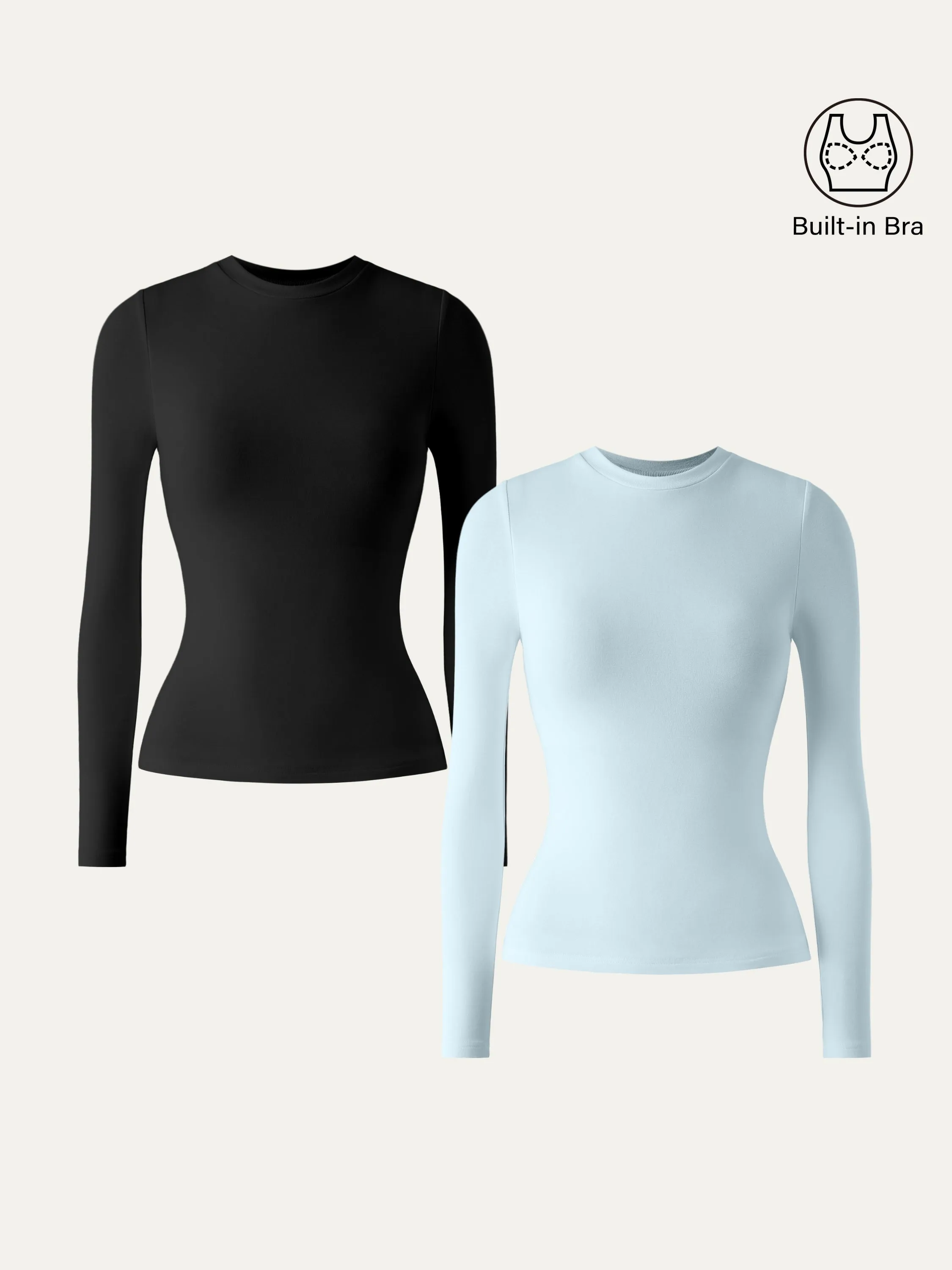 Essential Crew Cinch-The-Waist Brami Top
