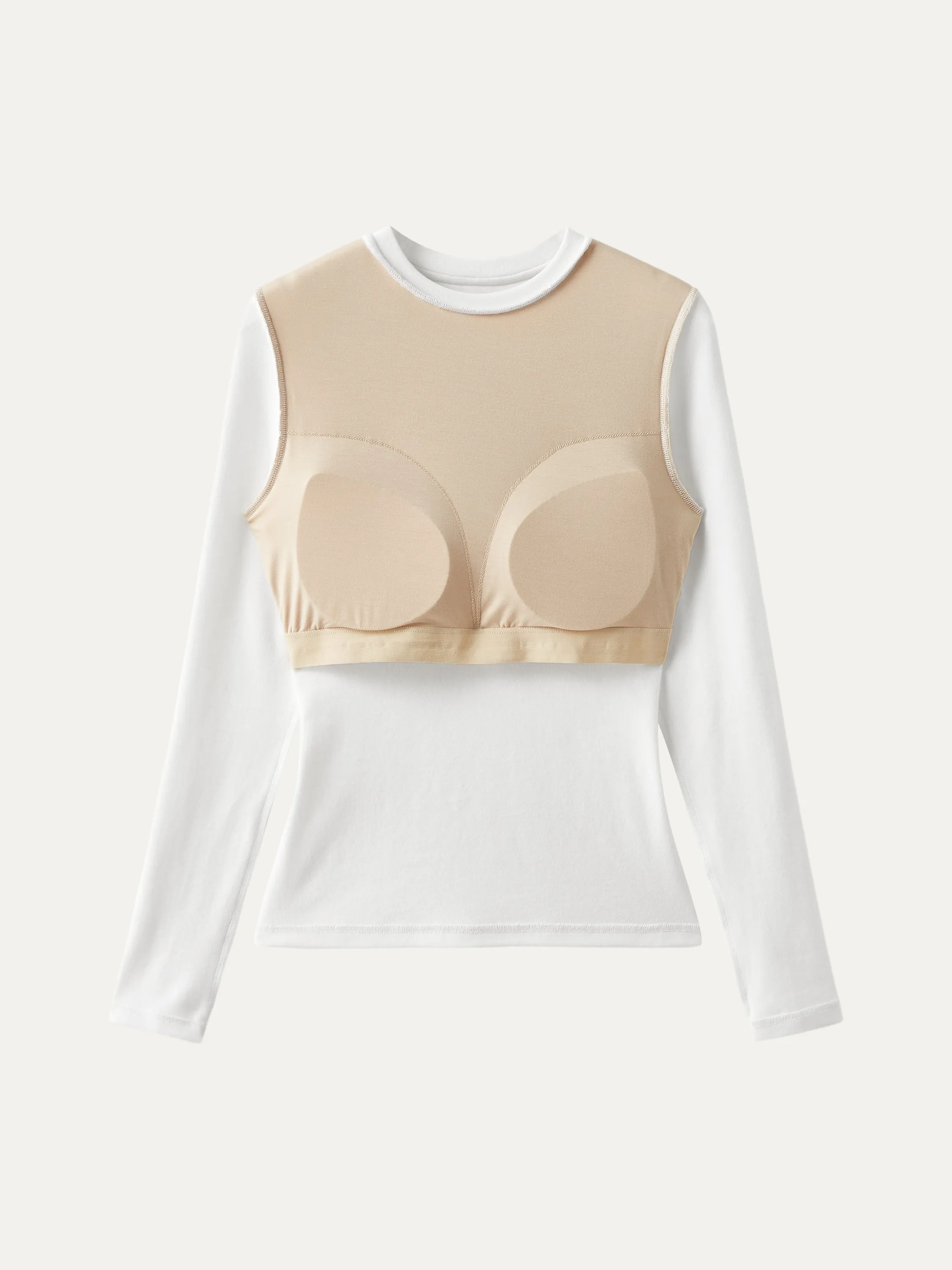 Essential Crew Cinch-The-Waist Brami Top