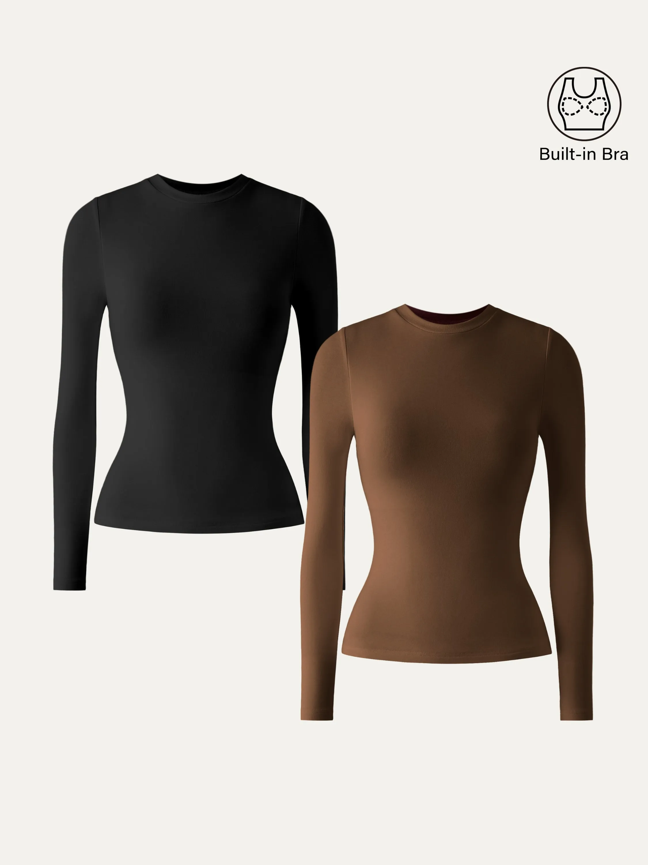 Essential Crew Cinch-The-Waist Brami Top