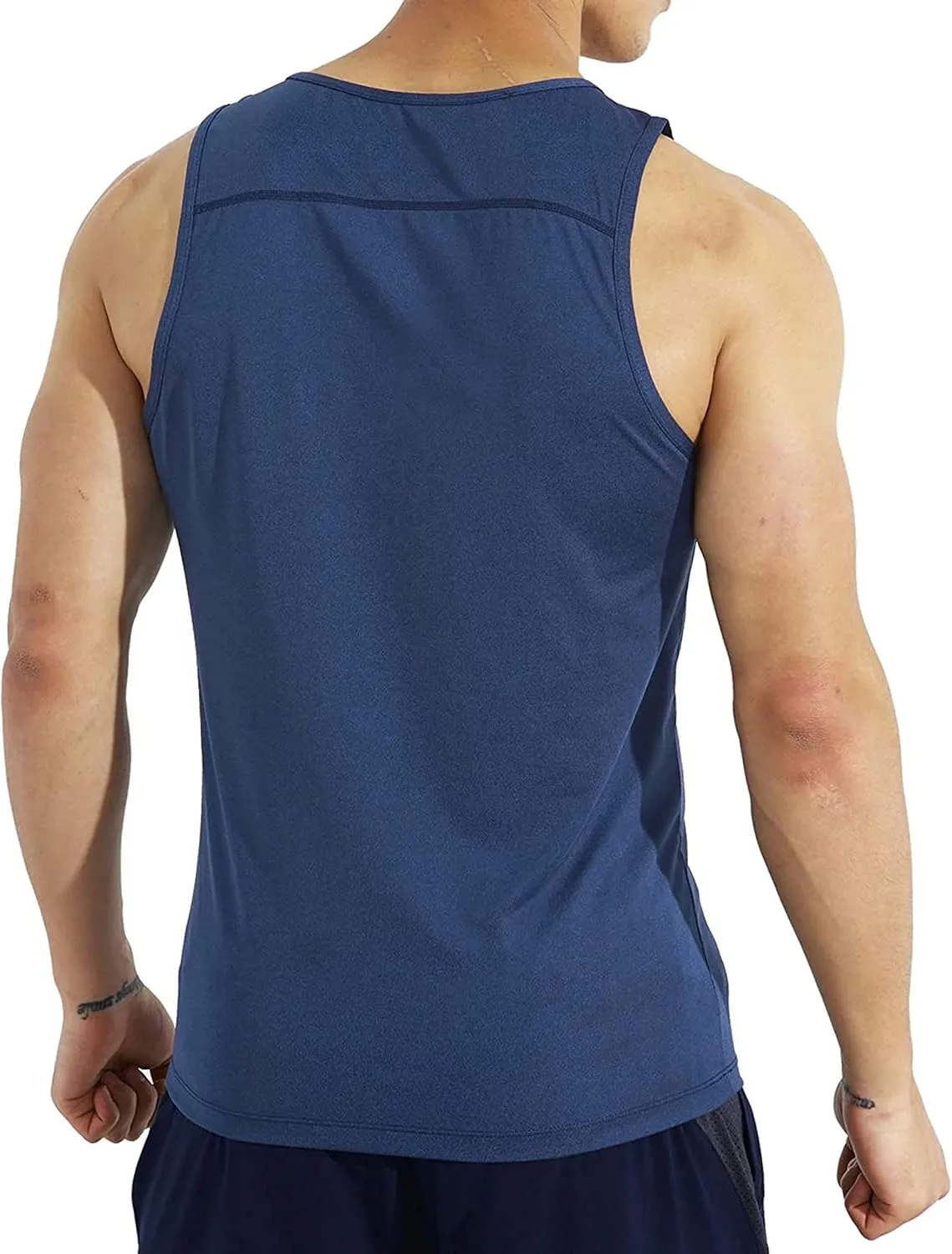 EZRUN Men's Quick Dry Sport Tank Top for Bodybuilding Gym Athletic Jogging Running,Fitness Training Workout Sleeveless Shirts