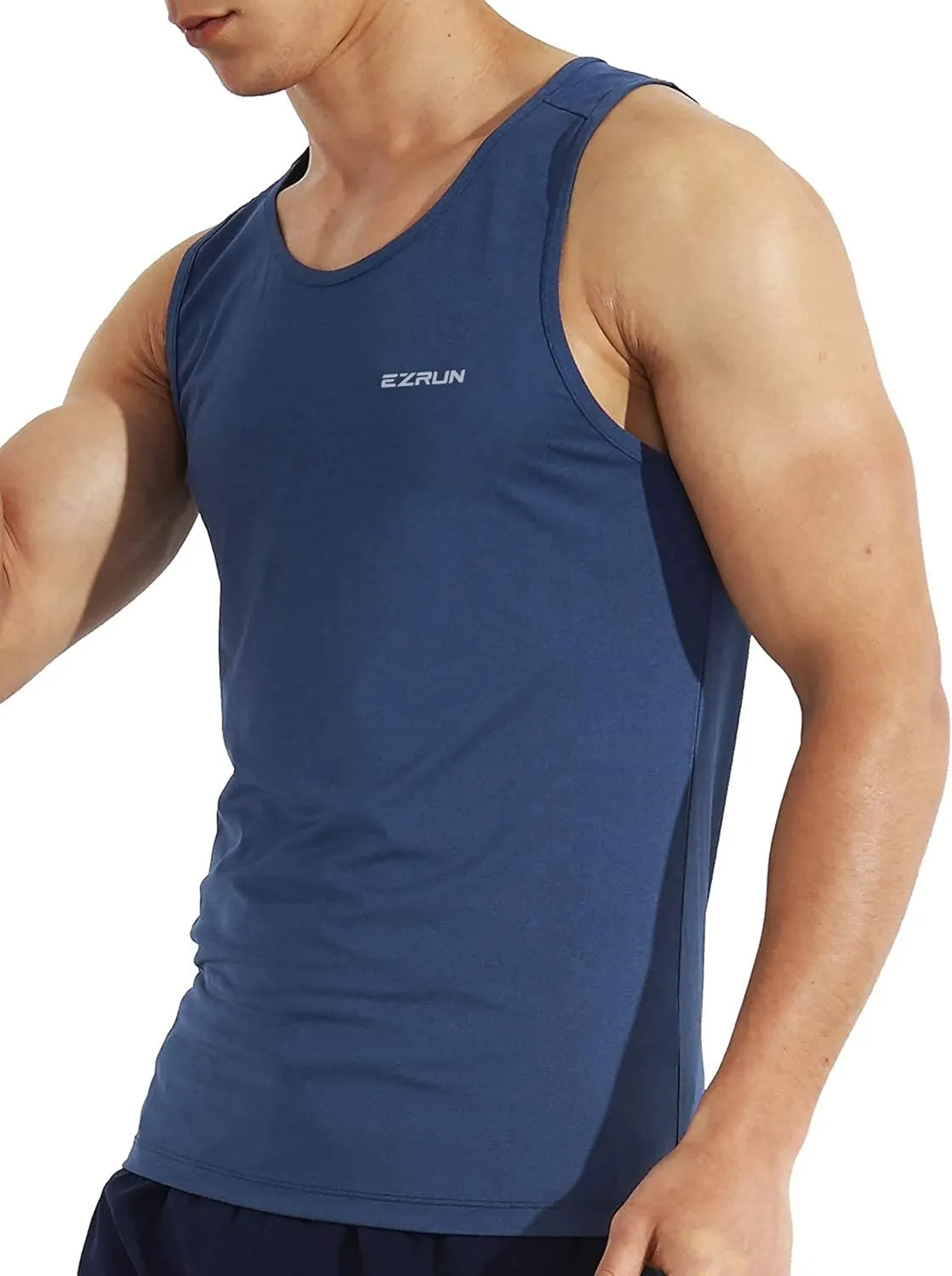 EZRUN Men's Quick Dry Sport Tank Top for Bodybuilding Gym Athletic Jogging Running,Fitness Training Workout Sleeveless Shirts