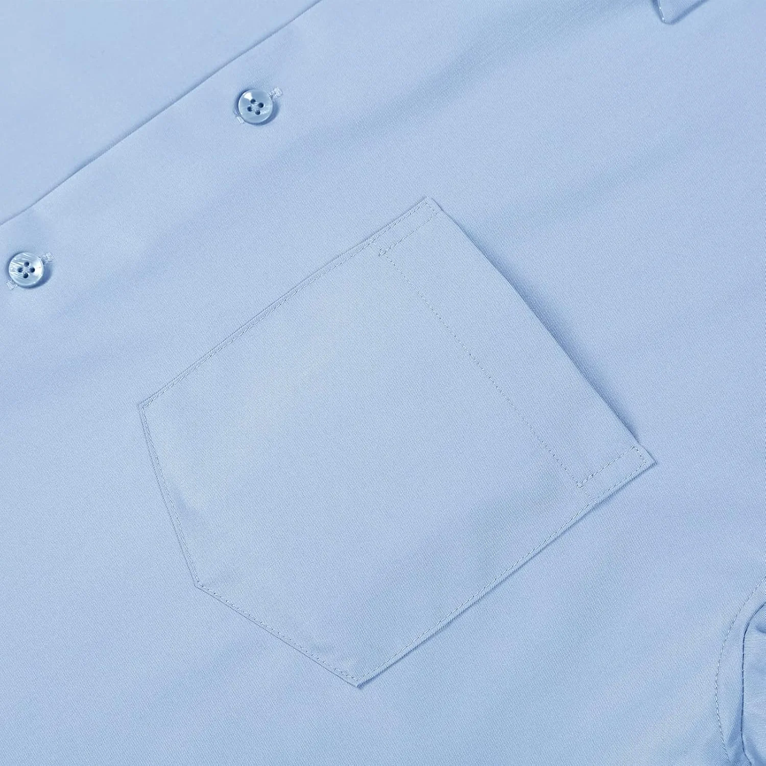FAHIZO Men's Dress Shirt Regular Fit Soild Casual Business Formal Long Sleeve Button Down Shirts with Pocket