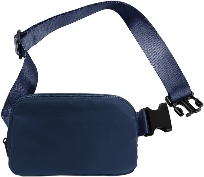 Fanny Belt Pack for Women Crossbody Bag for Sports Adjustable Strap (Navy Blue)