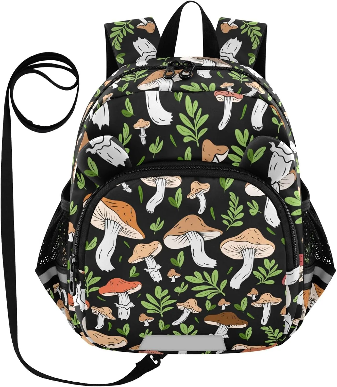 Featuring Wild Mushrooms Little Kid Toddler Backpack Baby Boys Girls Kindergarten Pre School Bags Cute Cartoon Backpacks for children