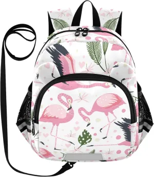 Flamingo Family Bird Little Kid Toddler Backpack Baby Boys Girls Kindergarten Pre School Bags Cute Cartoon Backpacks for children