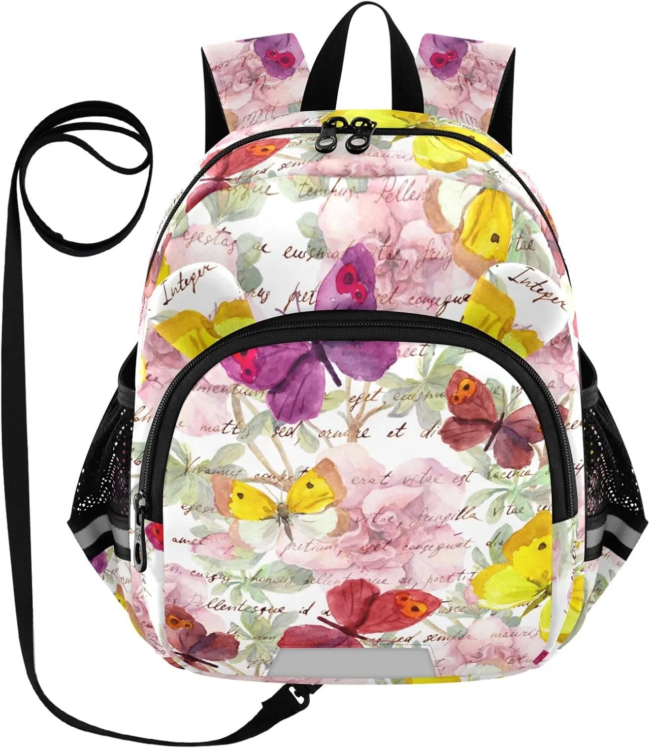 Flowers Butterflies Vintage Little Kid Toddler Backpack Baby Boys Girls Kindergarten Pre School Bags Cute Cartoon Backpacks for children