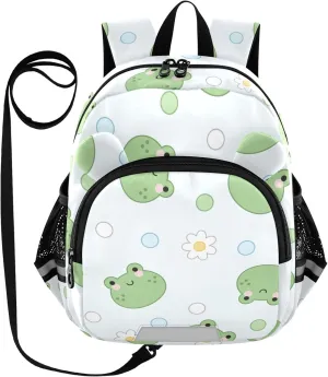 Flowers Dots Green Little Kid Toddler Backpack Baby Boys Girls Kindergarten Pre School Bags Cute Cartoon Backpacks for children