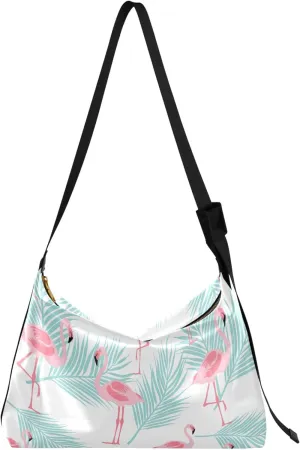 French Bulldog Pattern Hobo Women Handbag Leather Large Crossbody Purses Soft Animal Print Shoulder Handbag Purse