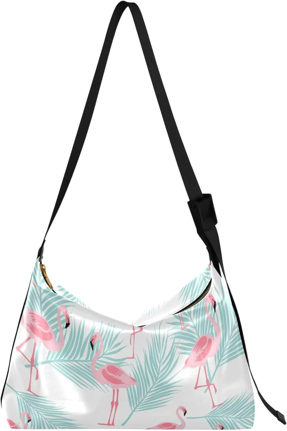 French Bulldog Pattern Hobo Women Handbag Leather Large Crossbody Purses Soft Animal Print Shoulder Handbag Purse