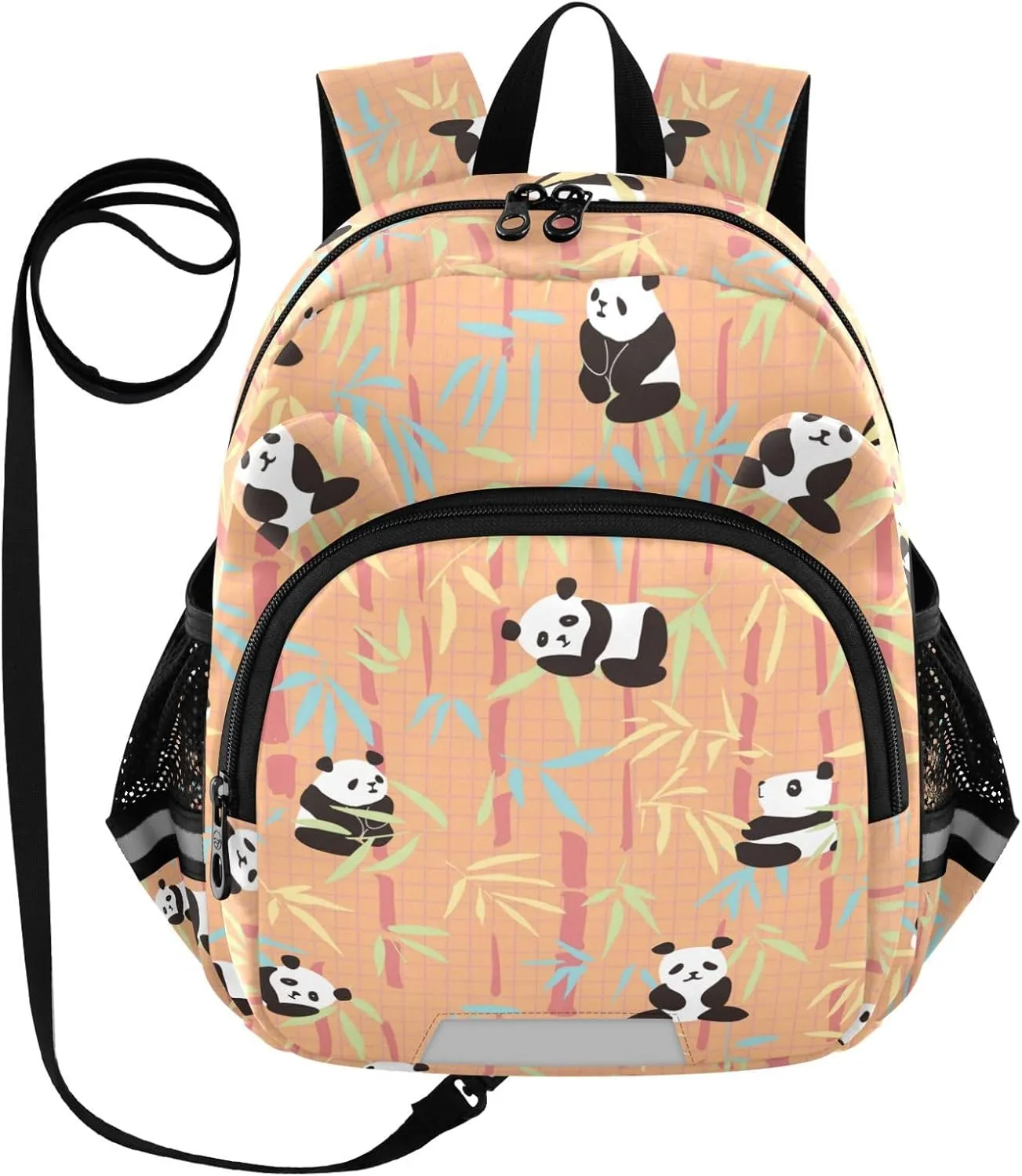 Funny Panda Bamboo Little Kid Toddler Backpack Baby Boys Girls Kindergarten Pre School Bags Cute Cartoon Backpacks for children