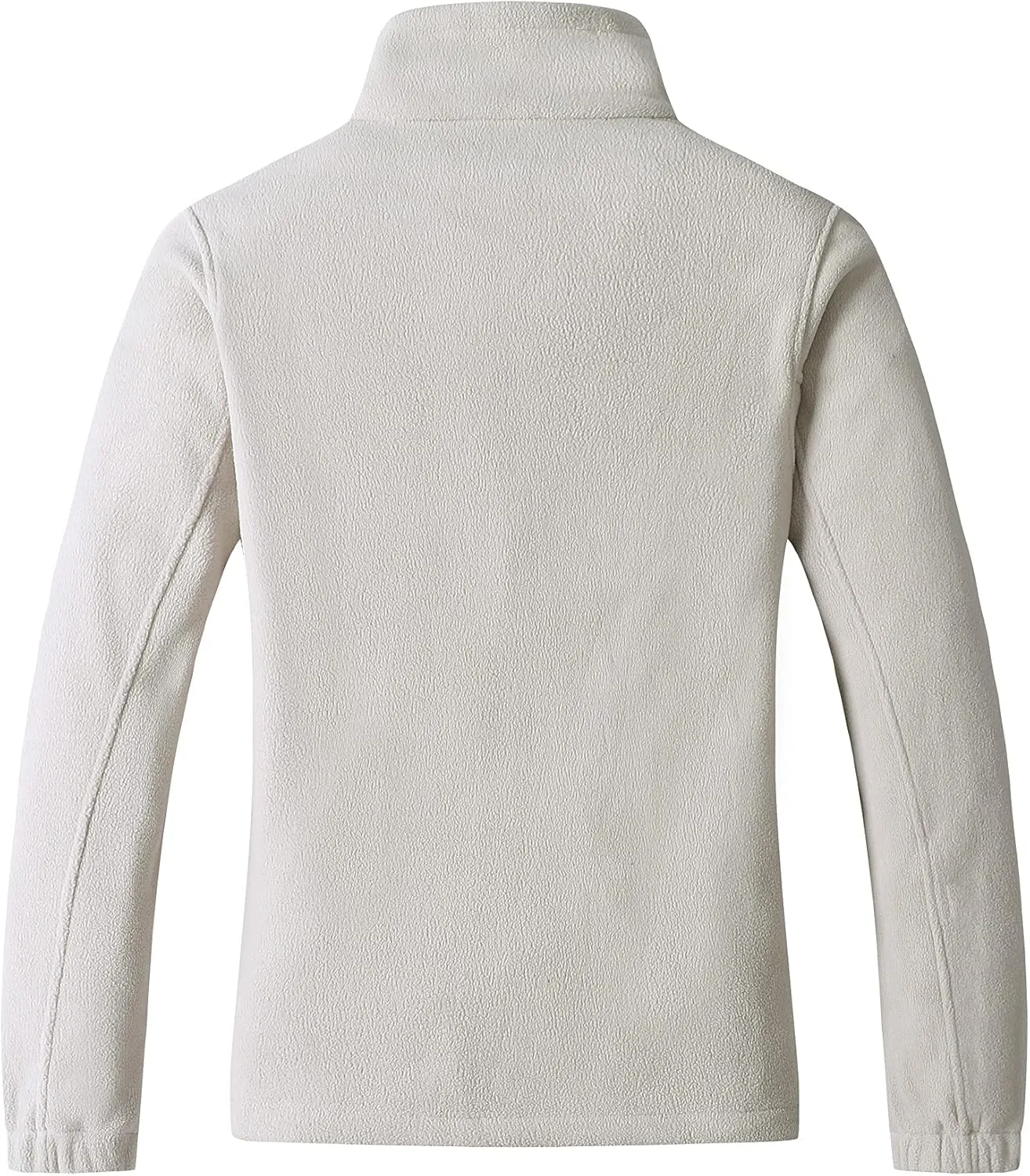 GIMECEN Women's Lightweight Full Zip Soft Polar Fleece Jacket Outdoor Recreation Coat With Zipper Pockets
