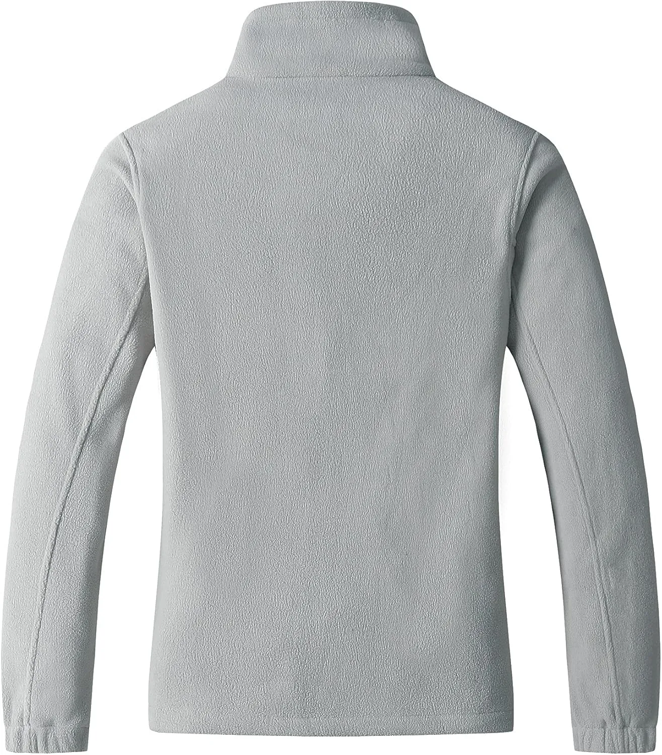 GIMECEN Women's Lightweight Full Zip Soft Polar Fleece Jacket Outdoor Recreation Coat With Zipper Pockets