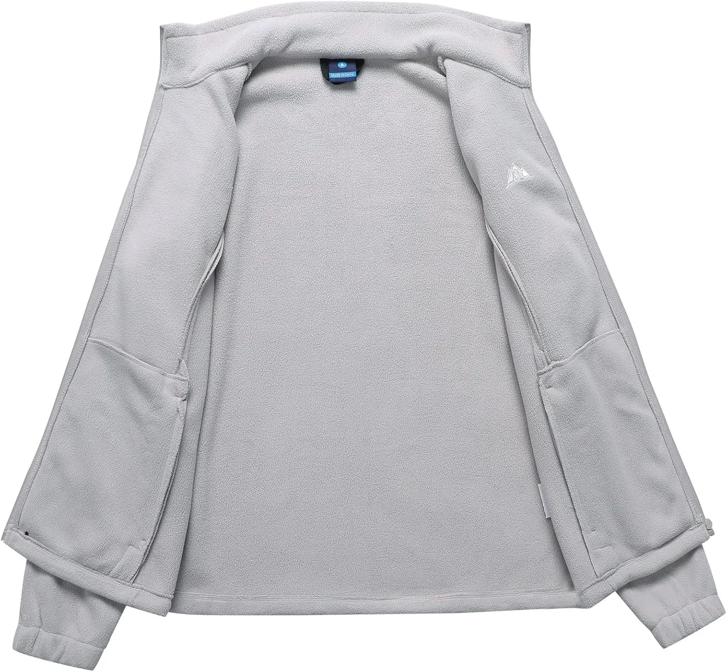 GIMECEN Women's Lightweight Full Zip Soft Polar Fleece Jacket Outdoor Recreation Coat With Zipper Pockets