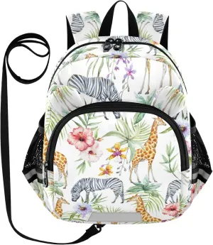 Giraffe and Zebra Little Kid Toddler Backpack Baby Boys Girls Kindergarten Pre School Bags Cute Cartoon Backpacks for children
