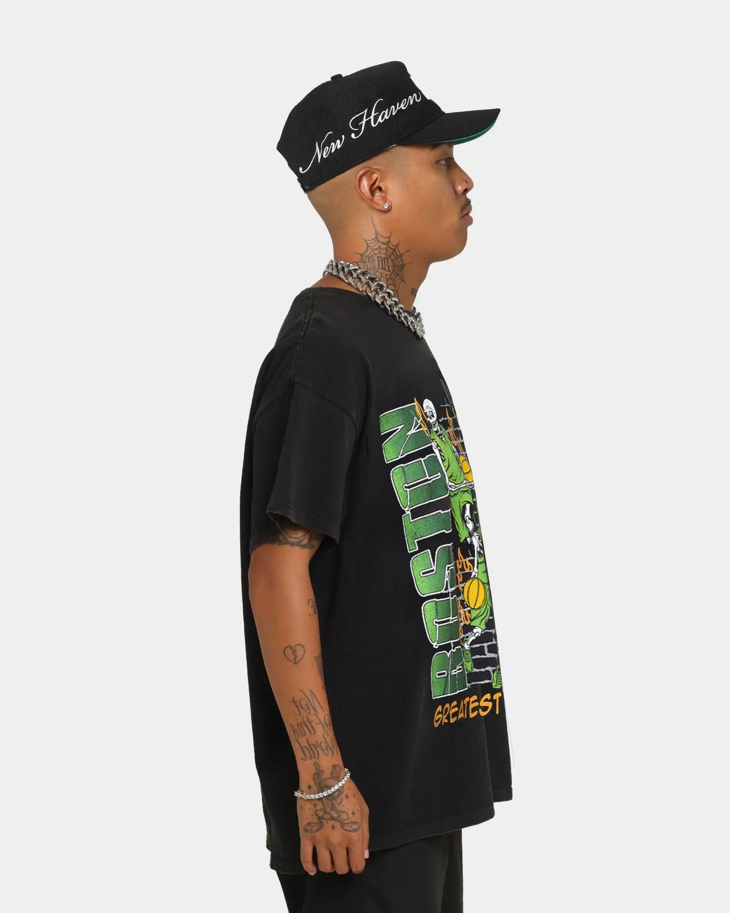 Goat Crew Boston Finals Vintage T-Shirt Washed Black