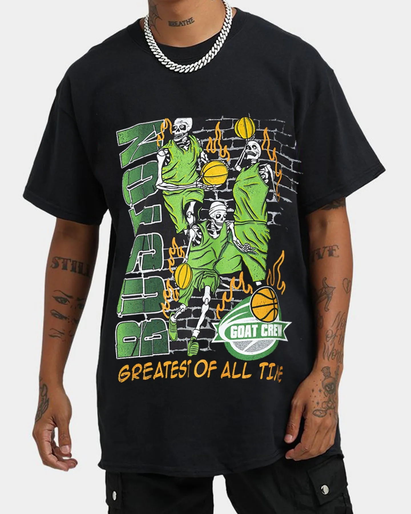 Goat Crew Boston Finals Vintage T-Shirt Washed Black