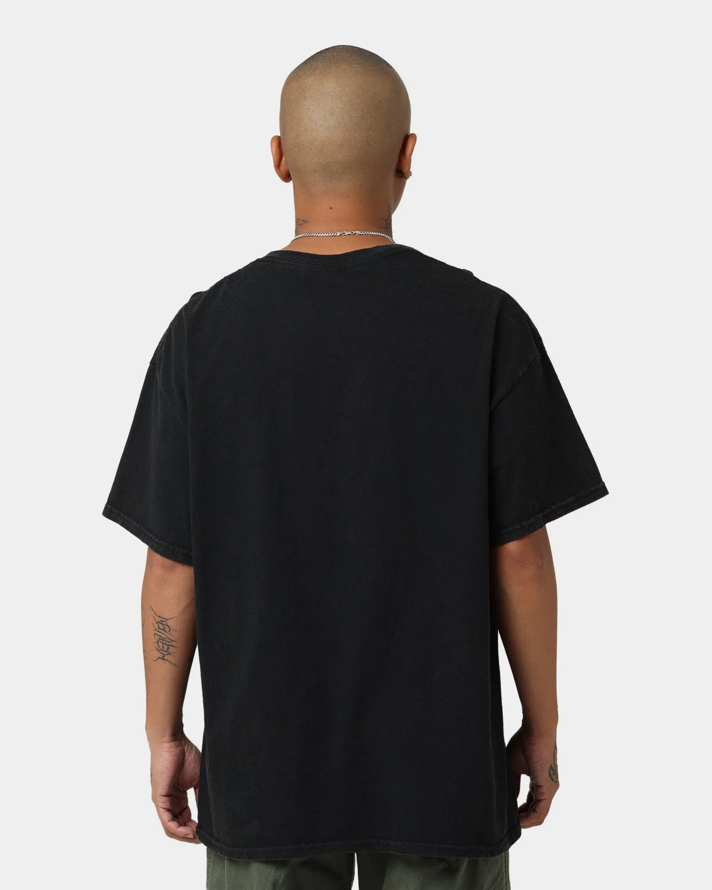 Goat Crew Earfquake Skull Vintage T-Shirt Black Wash
