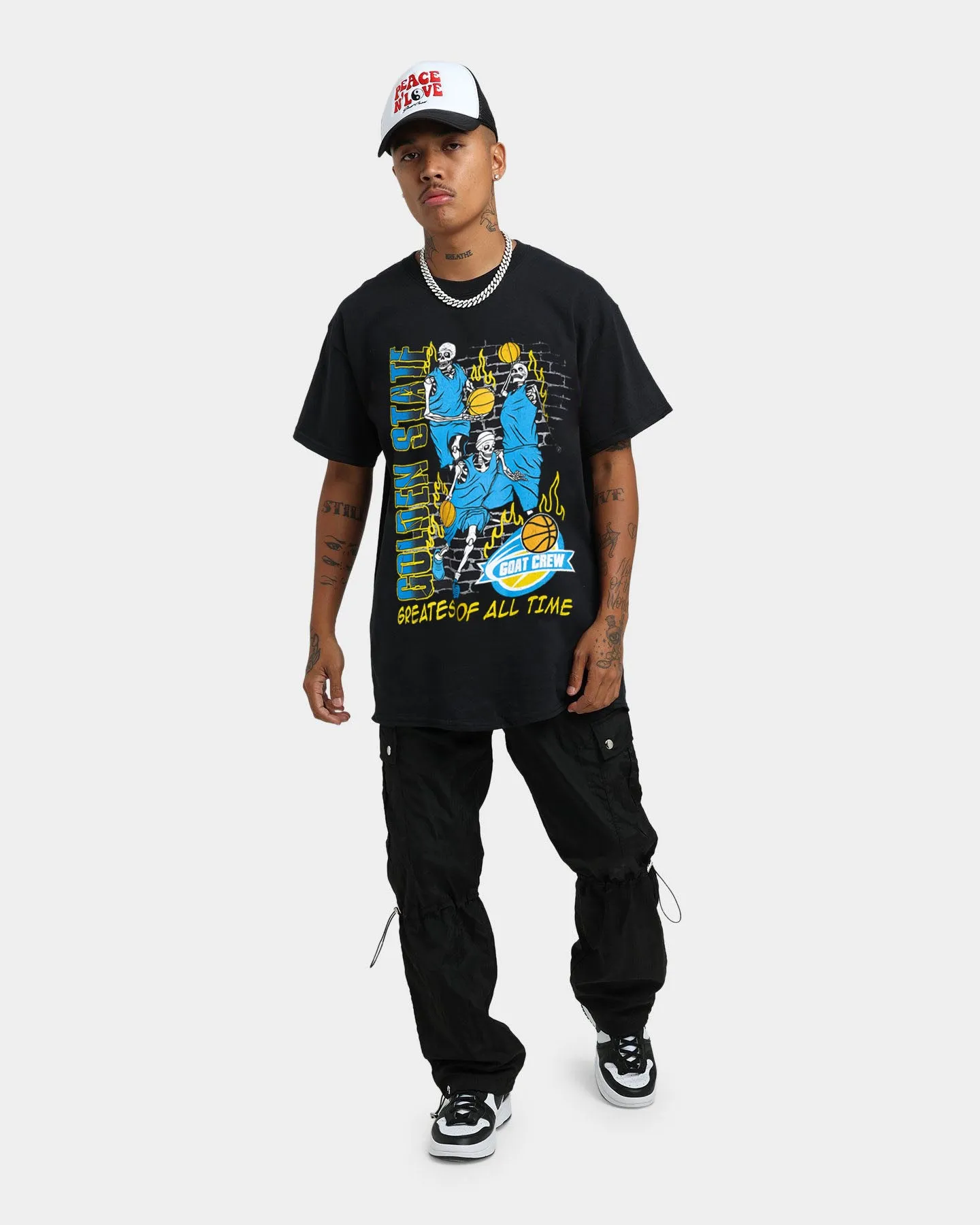 Goat Crew Golden Finals Vintage T-Shirt Washed Black