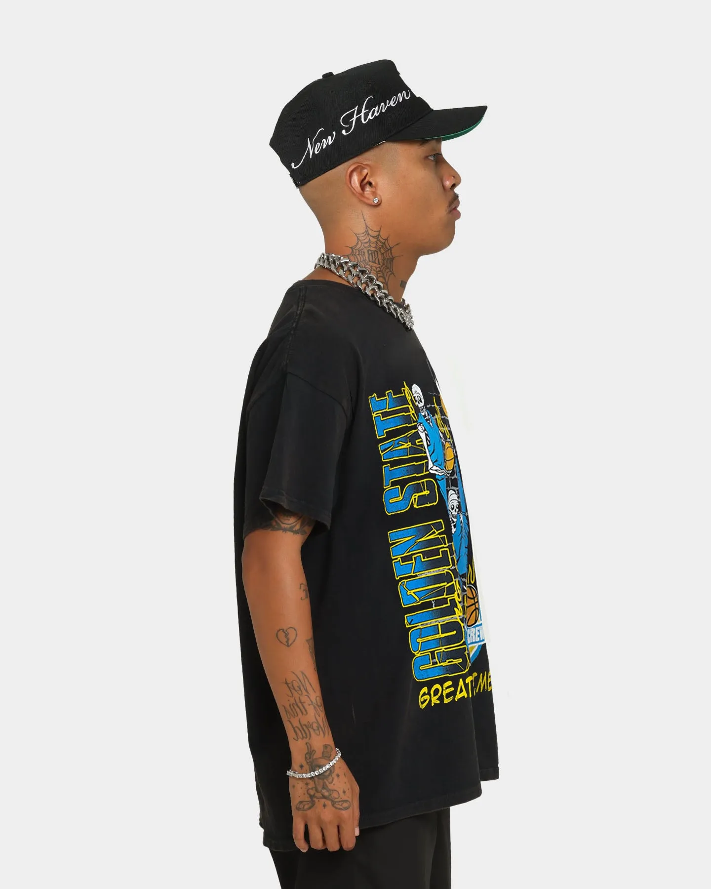 Goat Crew Golden Finals Vintage T-Shirt Washed Black